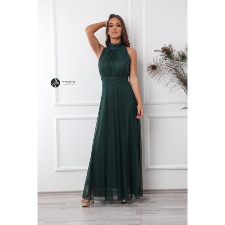 Lunetta maxi ruha sötétzöld