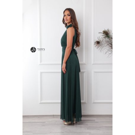 Lunetta maxi ruha sötétzöld
