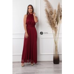Lunetta maxi ruha borvörös