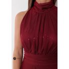 Lunetta maxi ruha borvörös