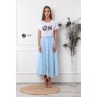 Midi csipke szoknya világoskék