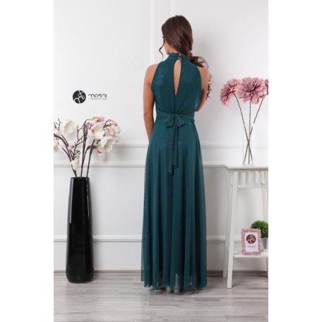 Lunetta maxi ruha petrolzöld