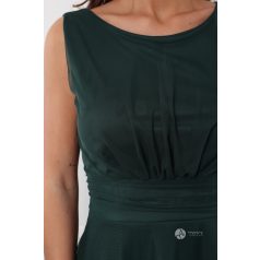 LUCIE rövid ruha sötétzöld