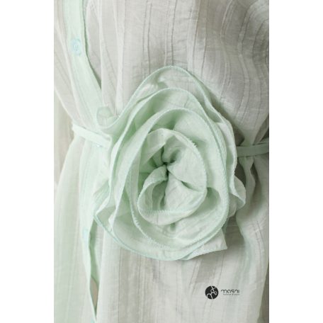 Oversize ing virágos kötővel halvány zöld