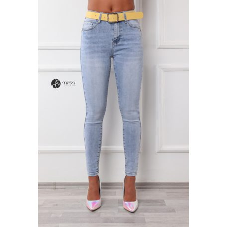 SIMONA push up-os skinny farmer övvel világoskék