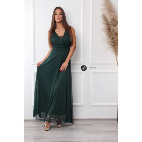 Luciana maxi ruha sötétzöld