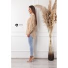 Tüll virágos ing coffee