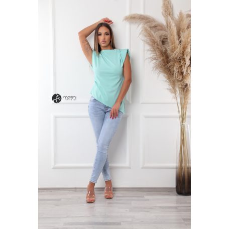 Ujjatlan válltöméses felső menta