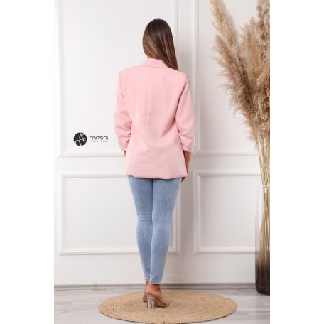 Húzott ujjú zakó púder