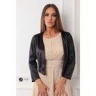 Szatén hosszú ujjú boleró fekete