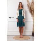 Szatén hosszú ujjú boleró arany