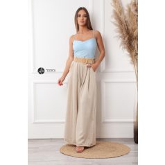 Gumipántos húzott body világoskék