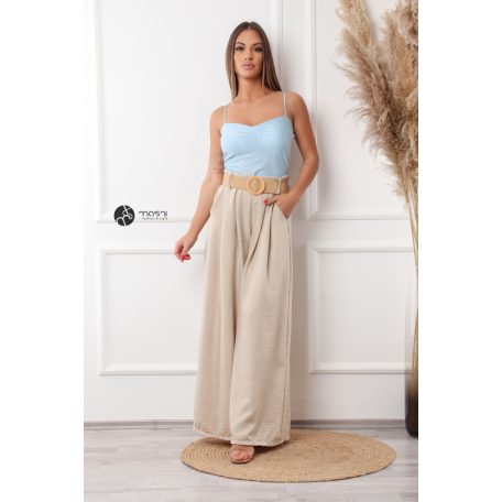 Gumipántos húzott body világoskék