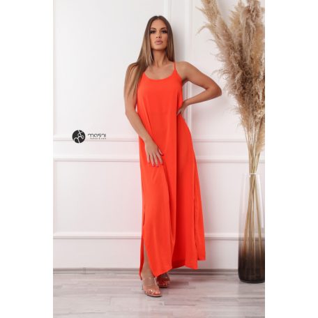 MILA maxi ruha korall narancs
