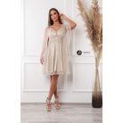 Csillogós stóla bézs