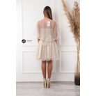 Csillogós stóla bézs