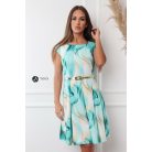 GERDA ruha zöld/bézs mintás