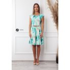 GERDA ruha zöld/bézs mintás