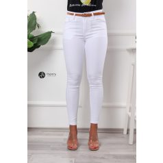 AGATA push up-os skinny farmer övvel fehér