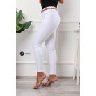 AGATA push up-os skinny farmer övvel fehér