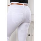 AGATA push up-os skinny farmer övvel fehér