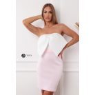 LÉNOIE ruha fehér/rózsaszín