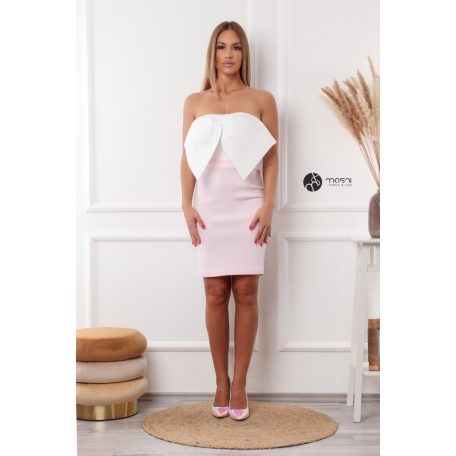 LÉNOIE ruha fehér/rózsaszín