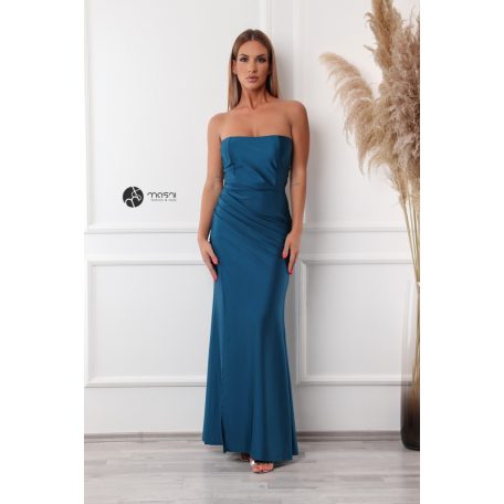 CHRISTINA maxi ruha smaragd kék