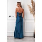 CHRISTINA maxi ruha smaragd kék