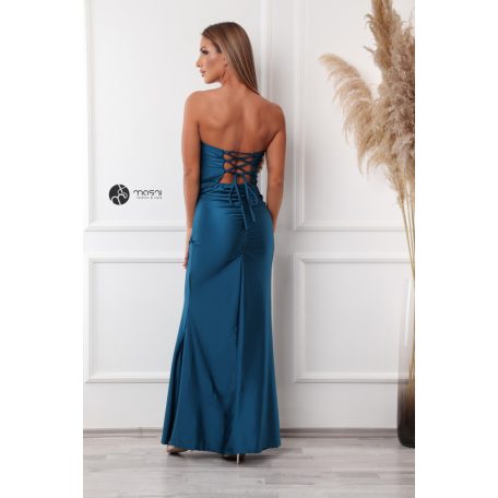 CHRISTINA maxi ruha smaragd kék