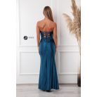 CHRISTINA maxi ruha smaragd kék