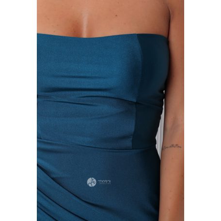 CHRISTINA maxi ruha smaragd kék