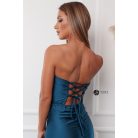 CHRISTINA maxi ruha smaragd kék