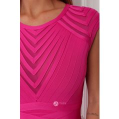 Raffaella alakformáló (bandage) ruha fukszia