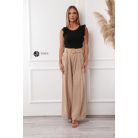 Fodros vállú bordás atléta fekete