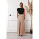 Fodros vállú bordás atléta fekete