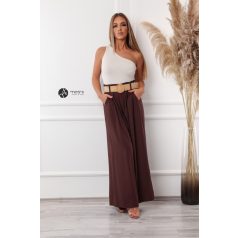 Félvállas ujjatlan felső bézs