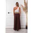 Félvállas ujjatlan felső bézs