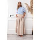 Csipke galléros rövid ujjú ing világoskék