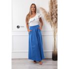 Zsebes maxi szoknya királykék