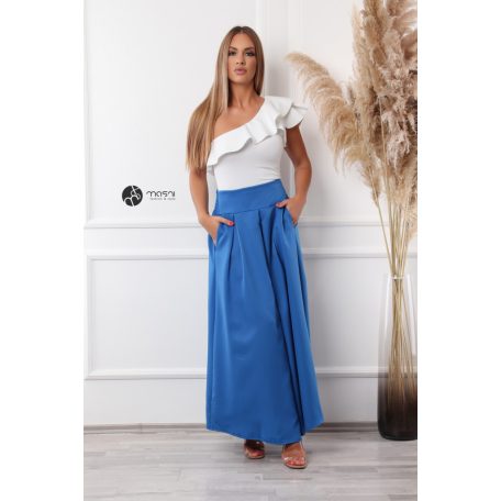 Zsebes maxi szoknya királykék