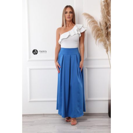 Zsebes maxi szoknya királykék