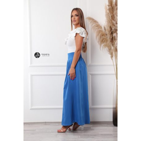 Zsebes maxi szoknya királykék