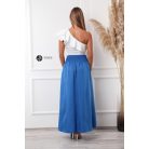 Zsebes maxi szoknya királykék