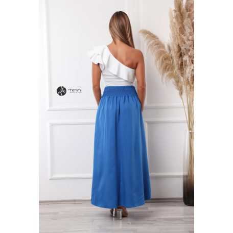 Zsebes maxi szoknya királykék