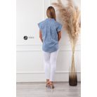 Madeira csipke ing kék