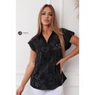 Madeira csipke ing fekete