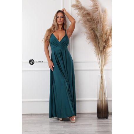 CHIARA maxi ruha sötétzöld