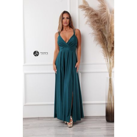 CHIARA maxi ruha sötétzöld