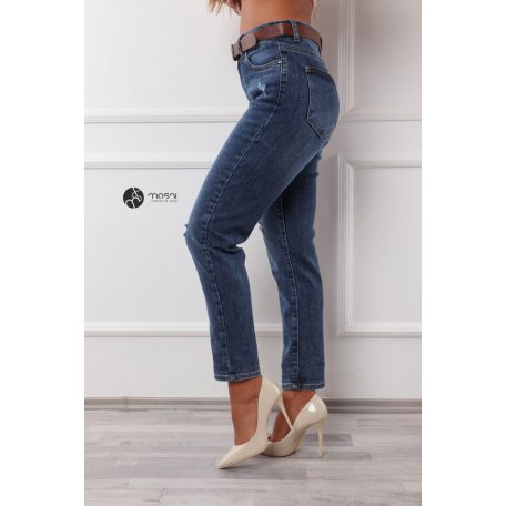 Capucine mom fit farmer nadrág kék